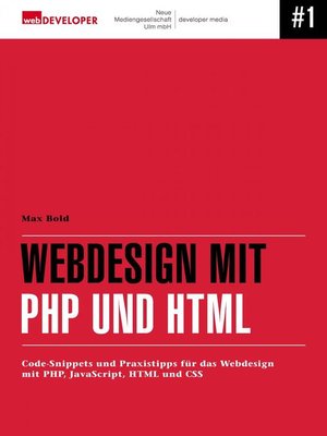 cover image of Webdesign mit PHP und HTML